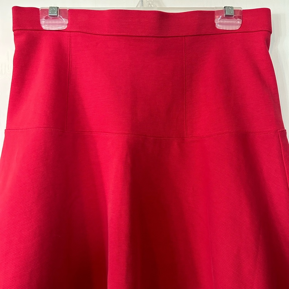 Madewell Women’s Ruby Red A-line Skater Swing Skirt Size 10 - Picture 9 of 14
